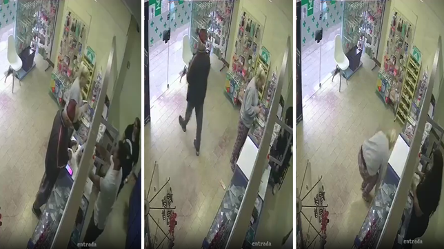 a un jubilado se le cayeron $73 mil en una farmacia de la plata, una mujer lo vio y se llevo todo