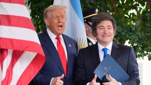 milei aseguro que el acompanamiento de trump esta garantizado