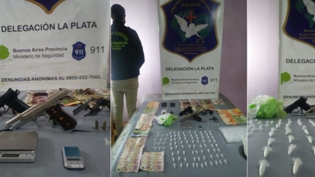 secuestraron mas de 1.000 tubos con cocaina durante un allanamiento en la plata