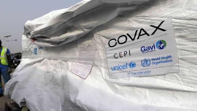 llegaron al pais 864 mil vacunas contra el coronavirus del fondo covax
