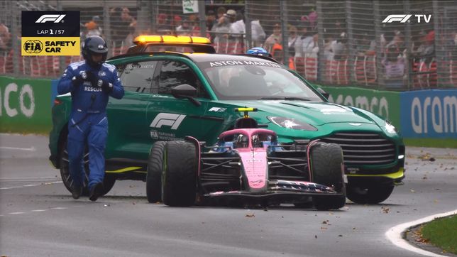 mal comienzo de temporada para el equipo de franco colapinto: choco jack doohan en la primera vuelta