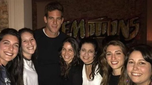 tragos y amigos: la exclusiva noche de del potro en un bar de la plata