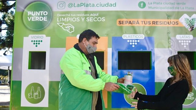 el municipio instalo un nuevo punto fijo de reciclaje en la plata