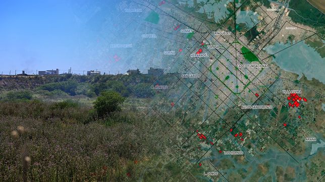 el mapa de las canteras que ponen en riesgo a los barrios de la plata