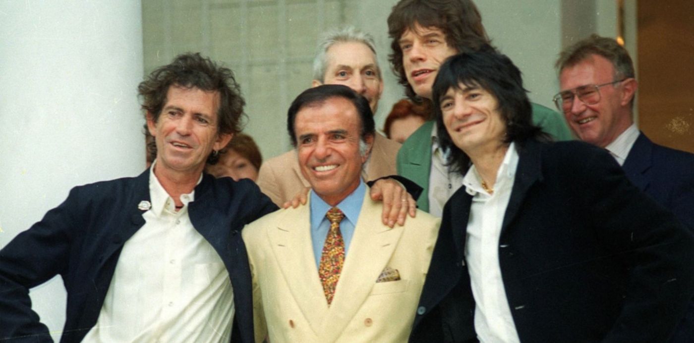 Carlos Menem - Menem y los rolling Stones