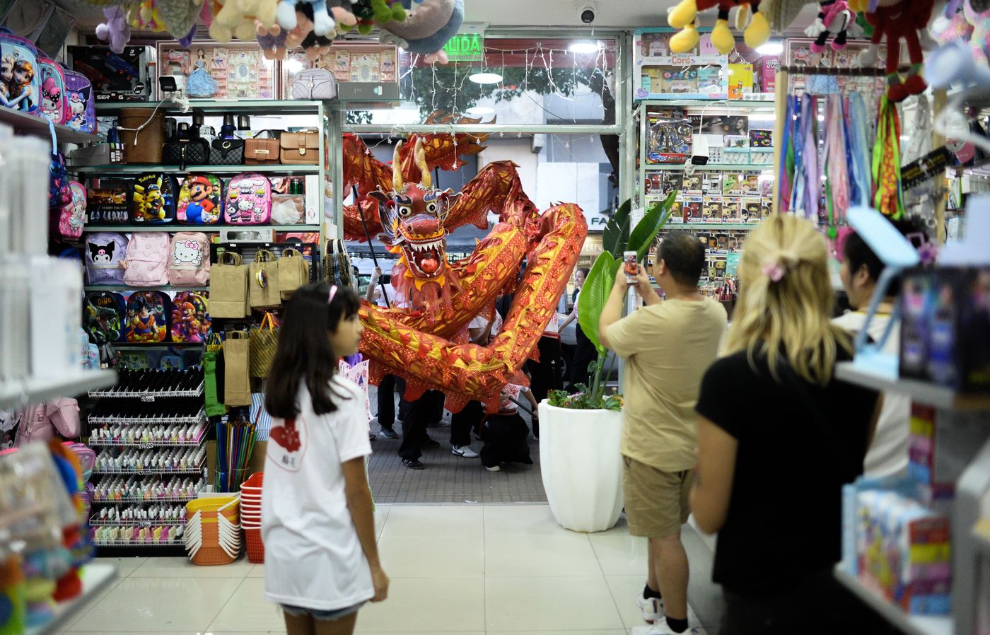 Dragones y leones Año Nuevo Chino
