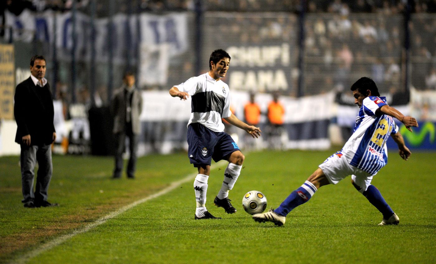 Milton Casco, en su primer paso por Gimnasia.
