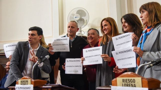 los concejales del frente de todos salieron a defender el voto peronista para saintout