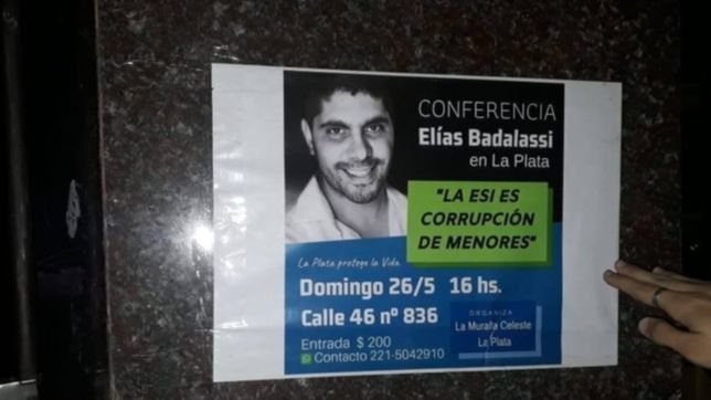 ¿quien es el polemico abogado que cobra $200 la entrada a una charla anti esi en la plata?
