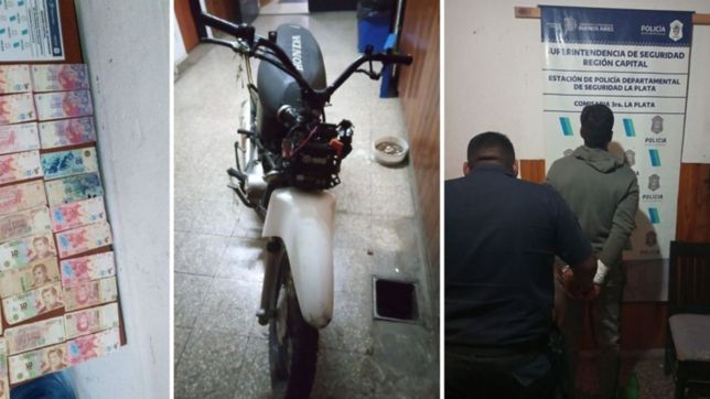 asalto a un playero, lo atrapo la policia y la familia ataco a un agente para que huyera