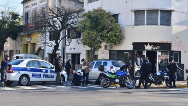 robo, disparos y tension a metros de la terminal de la plata: robaron un local y balearon al dueno