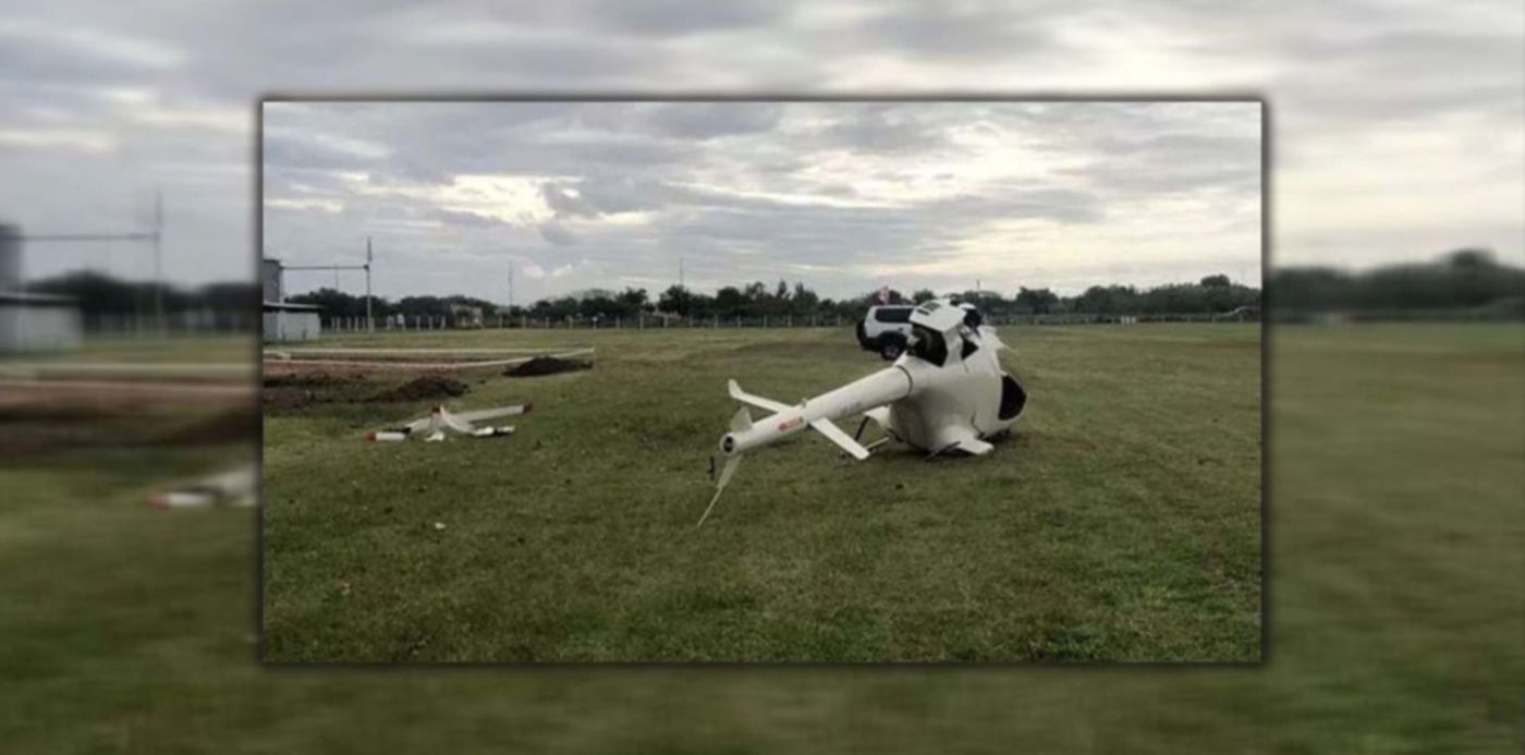 Cayó un helicóptero en Berazategui