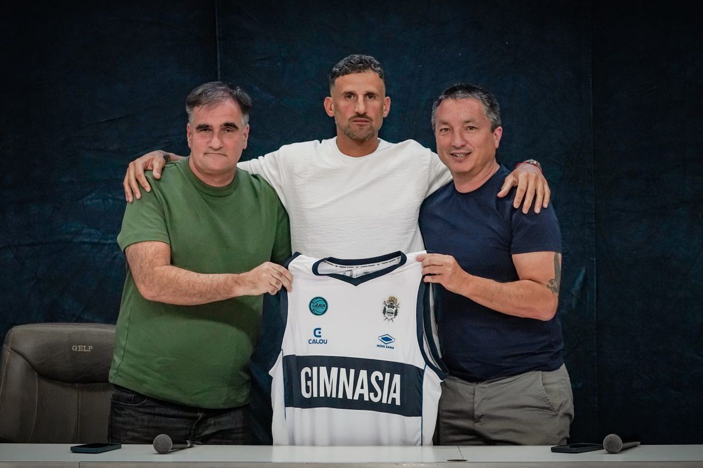 Nicolás Gianella, en su vuelta a Gimnasia.