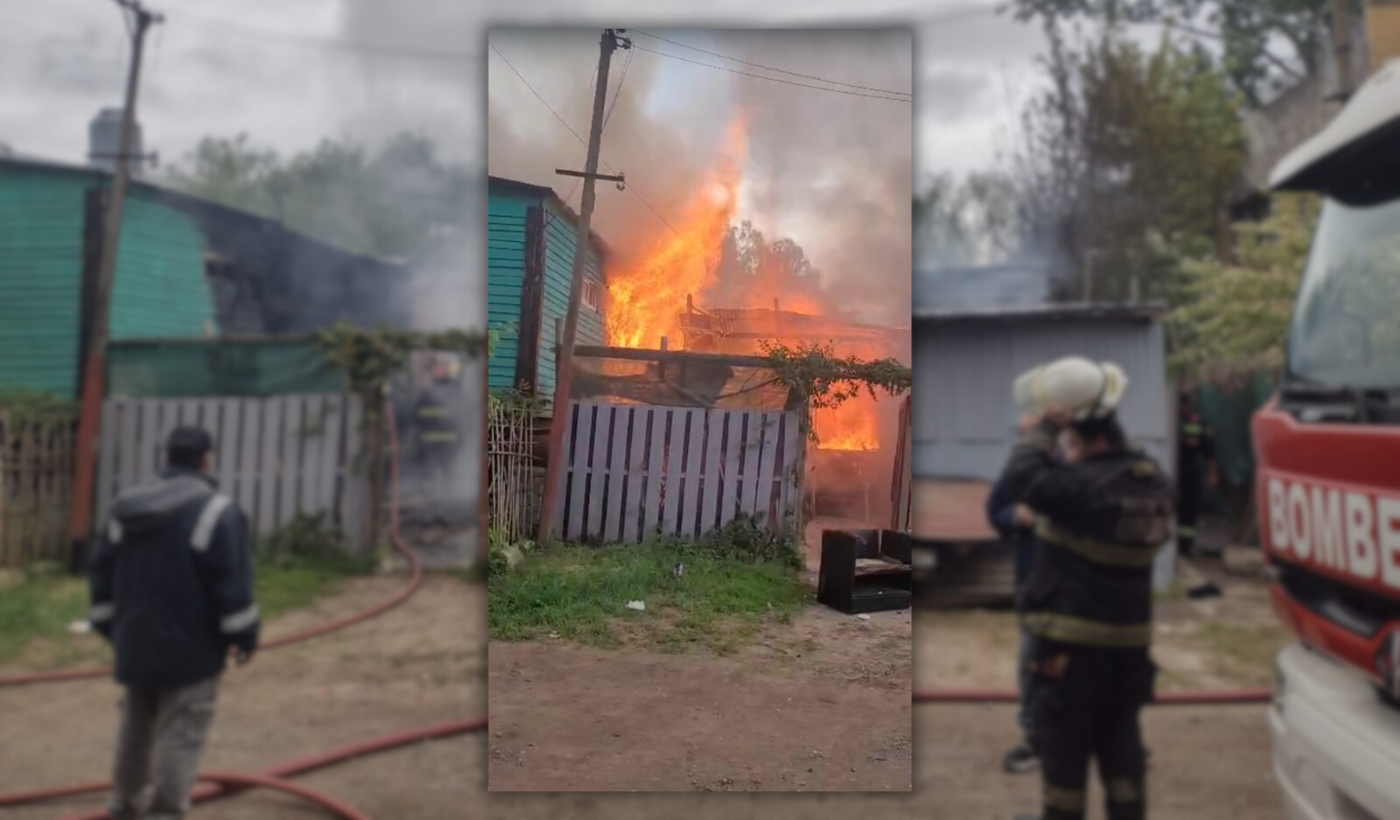 Incendio en Punta Lara