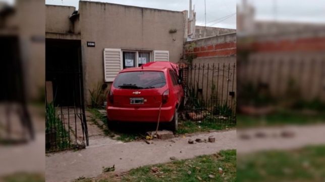 choco borracho contra una casa de la plata y quisieron lincharlo