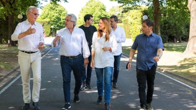 en la previa de las elecciones, el presidente recibio a los candidatos del oficialismo