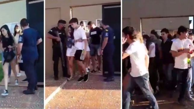 se entero de que su novia lo enganaba tras ver un desalojo en una fiesta clandestina