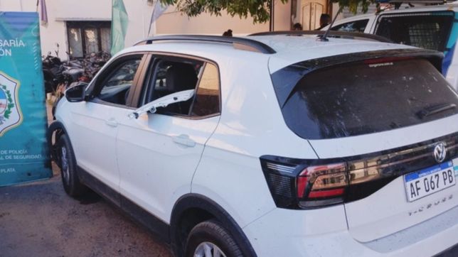 robo, persecucion y choque: huian de la policia y se incrustaron en una casa de la plata