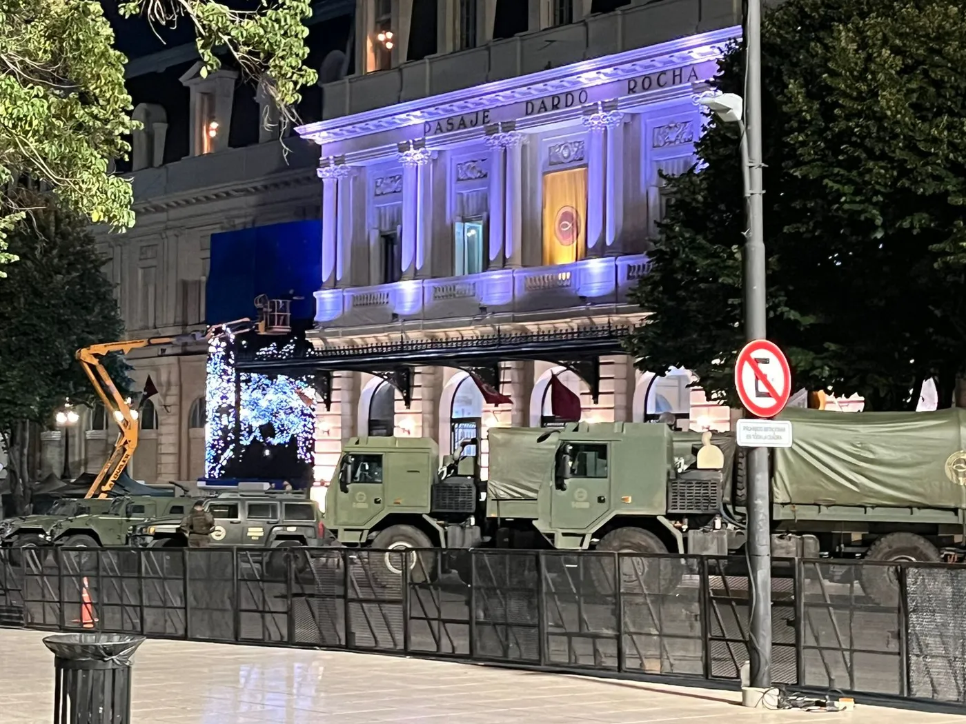 As&iacute; luc&iacute;a la zona del Pasaje Dardo Rocha el &uacute;ltimo s&aacute;bado, en el inicio de la filmaci&oacute;n