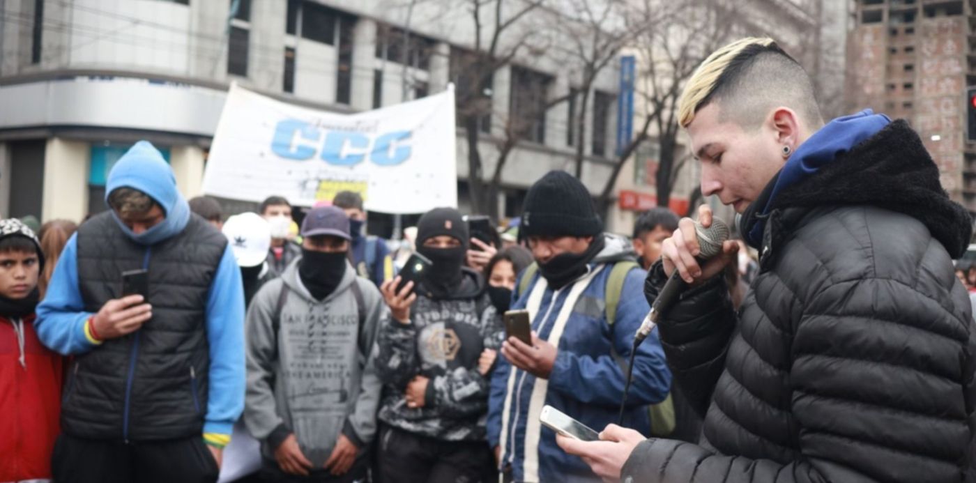 Piquete en 7 y 50 corte de calle ASOMA CCC