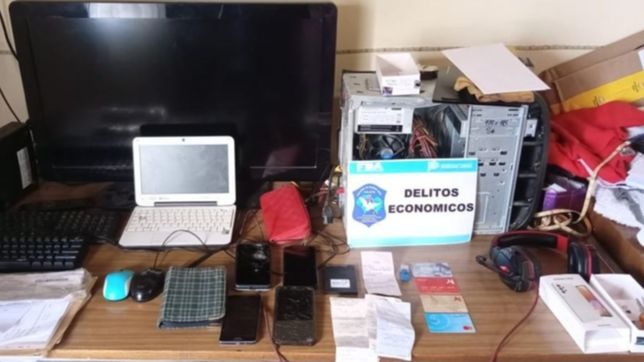 la justicia realizo allanamientos por estafas virtuales a clientes del banco provincia