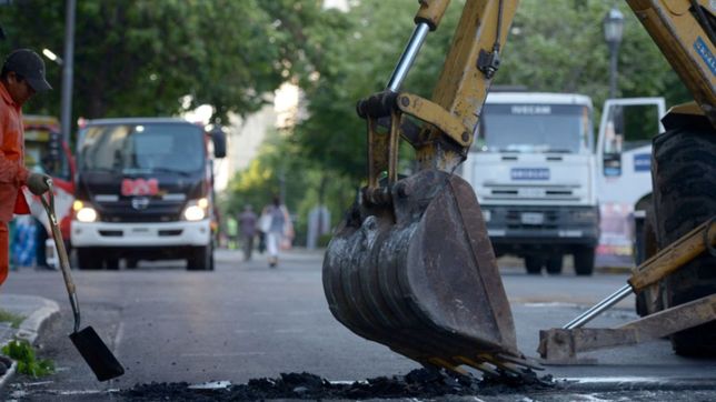 cortes y cambios en el recorrido de los micros por obras en pleno centro de la plata