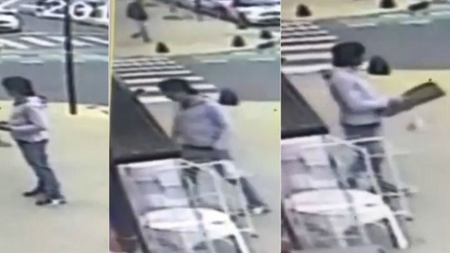video: asi fue el robo en una ferreteria del centro de calle 12