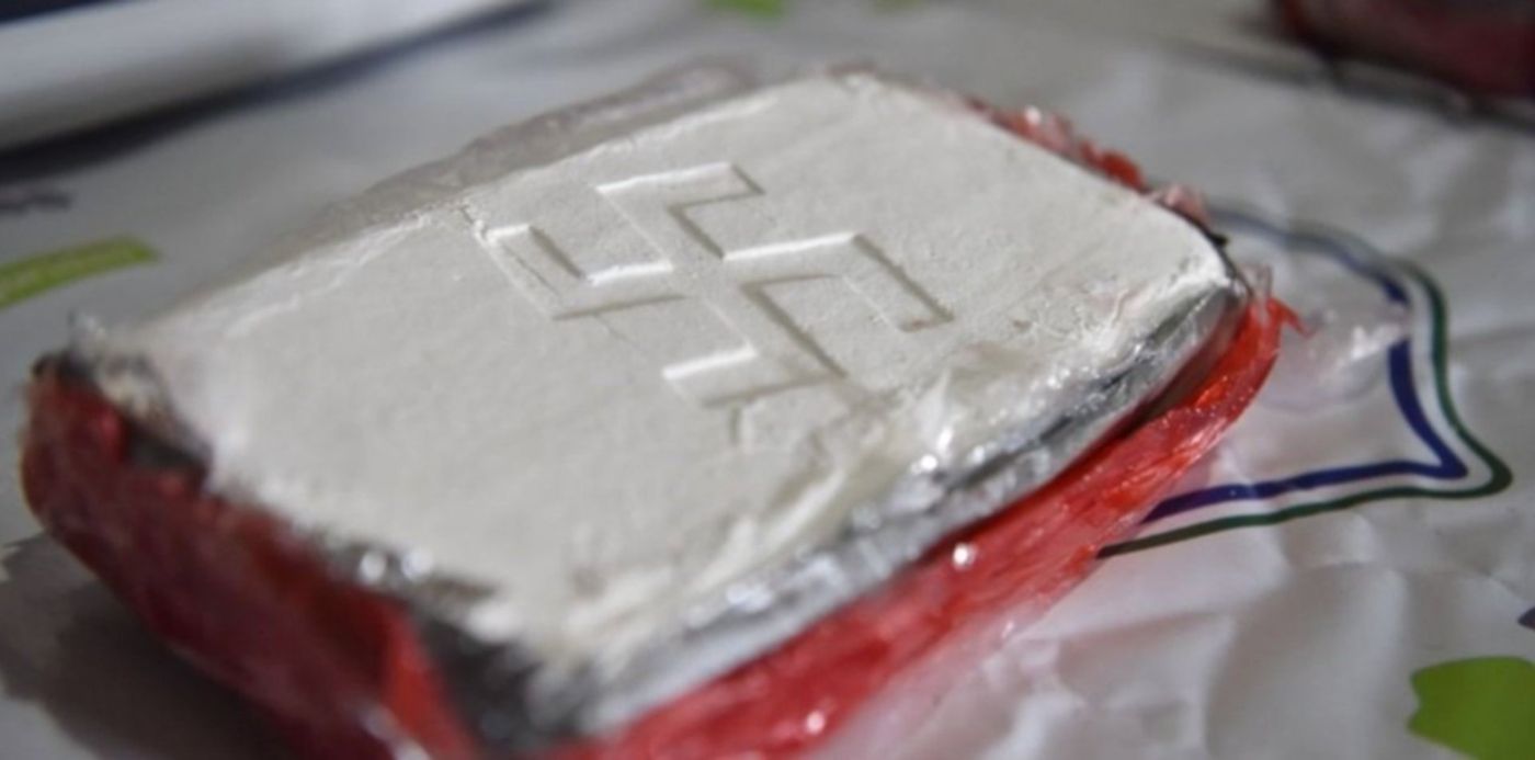 cocaina nazi - cocaina nazi cruz esvástica
