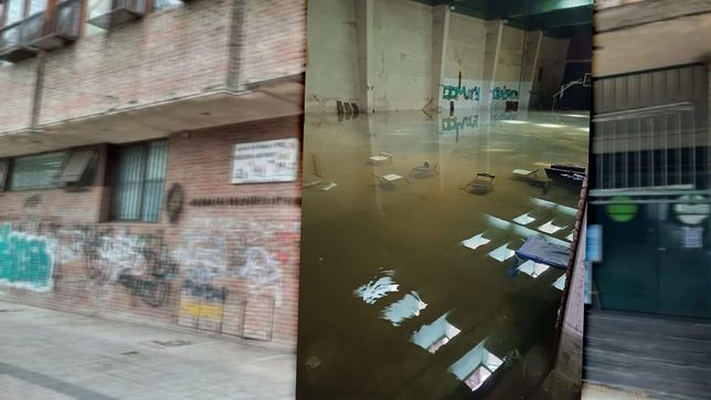 una escuela de la plata se inundo porque fallo la bomba y tuvieron que suspender las clases