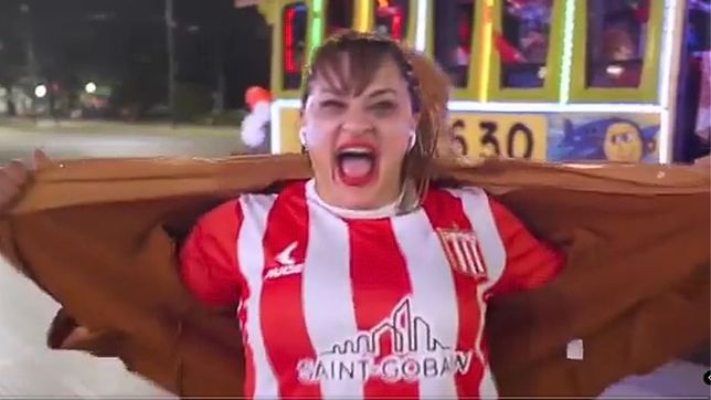 el dia que la locomotora oliveras estuvo en la plata y grabo un video con la camiseta de estudiantes