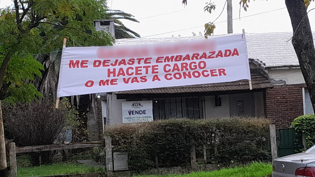 otro pasacalle se volvio viral en la plata: hacete cargo o me vas a conocer