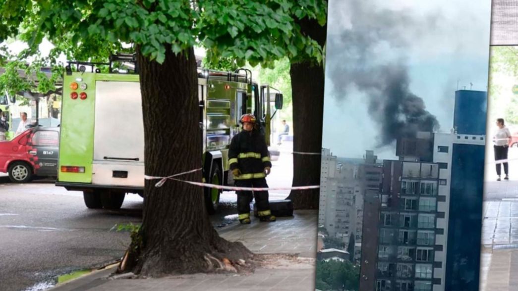 Todos los videos del incendio en un edificio en pleno centro de La Plata