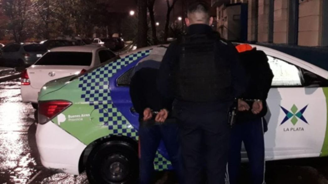 Dos menores rompieron una cortina metálica de un local céntrico y los detuvieron