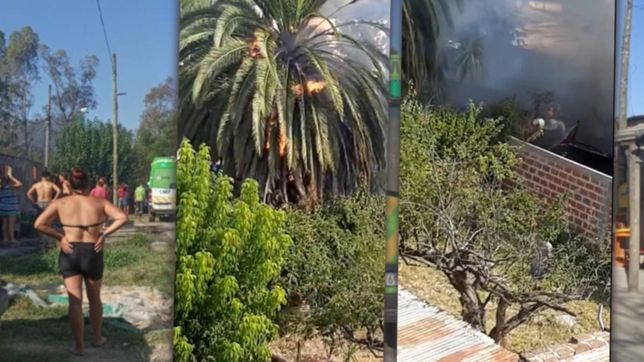 videos: asi fue el voraz incendio que destruyo al menos seis casas en la plata