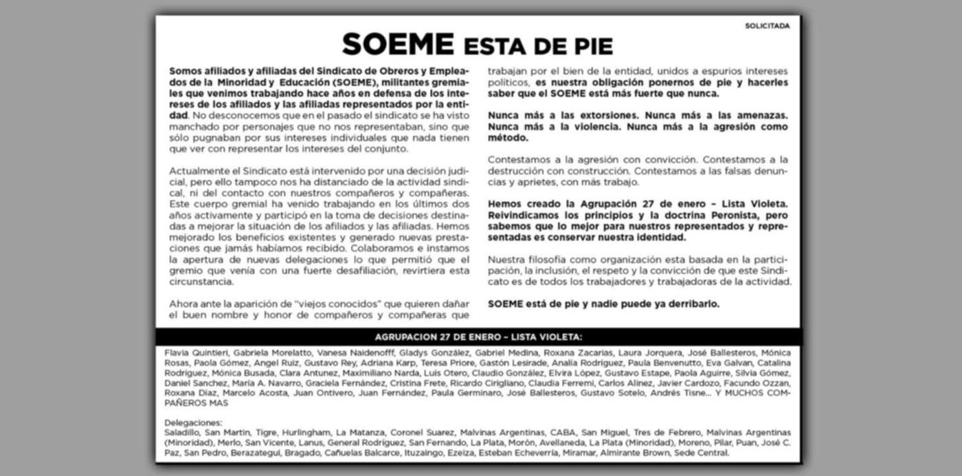 Solicitada de Soeme