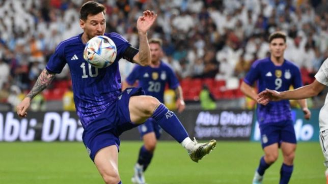 argentina se lucio con una goleada a menos de una semana del debut en qatar