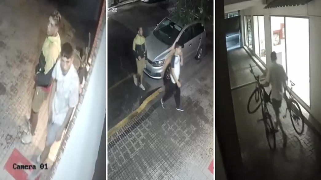 Tres hombres se metieron a un edificio de La Plata y se llevaron costosas bicicletas