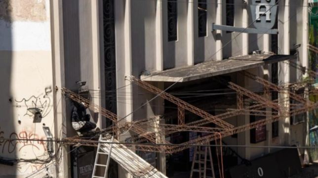 el teatro opera esta en obra: asi son los trabajos para recuperar su fachada original