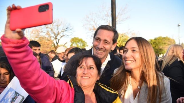 garro sumo a vidal a la campana y recorrio city bell para charlar con comerciantes