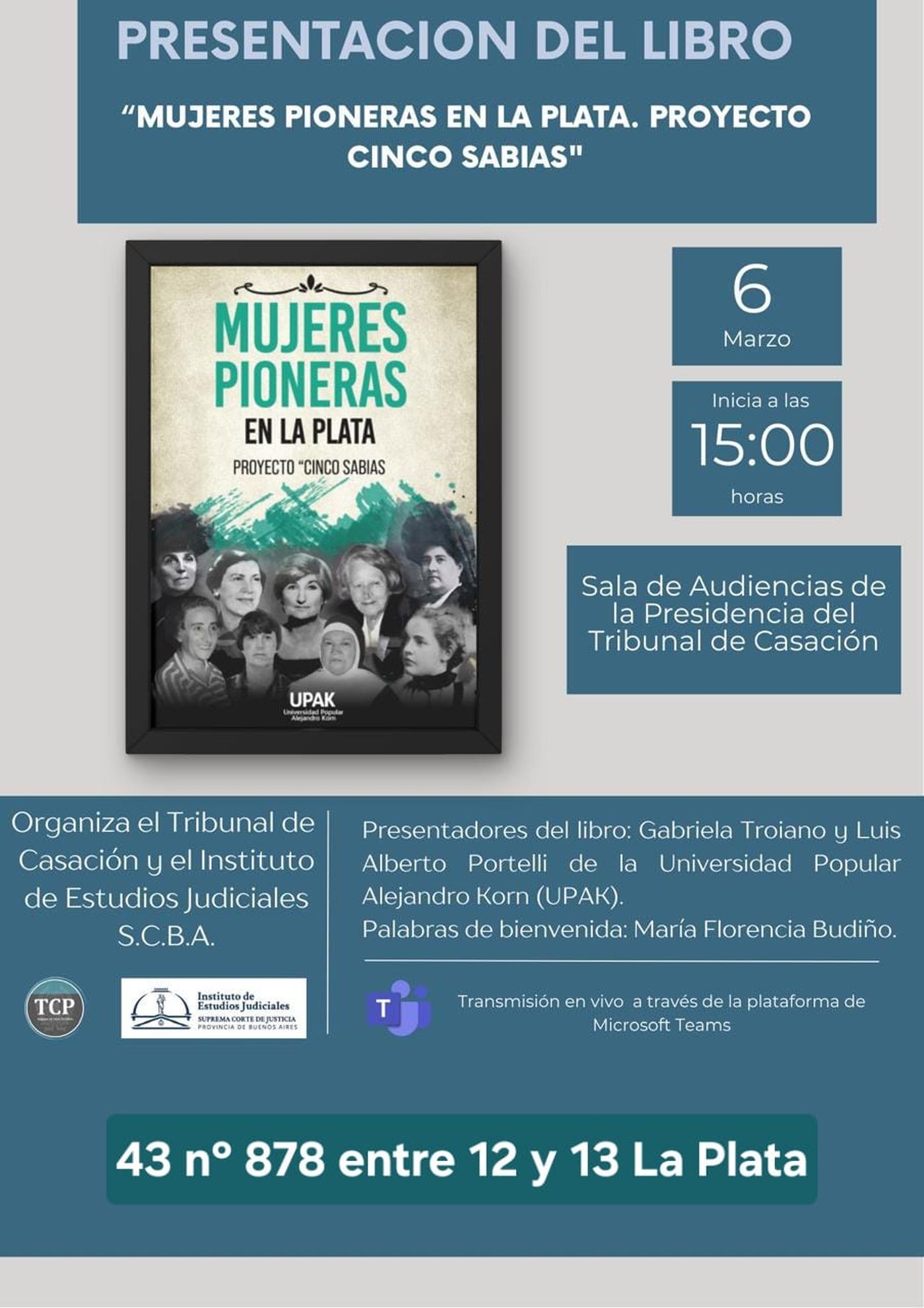 Mujeres Pioneras en La Plata recupera historias y legados femeninos que marcaron el desarrollo de la ciudad