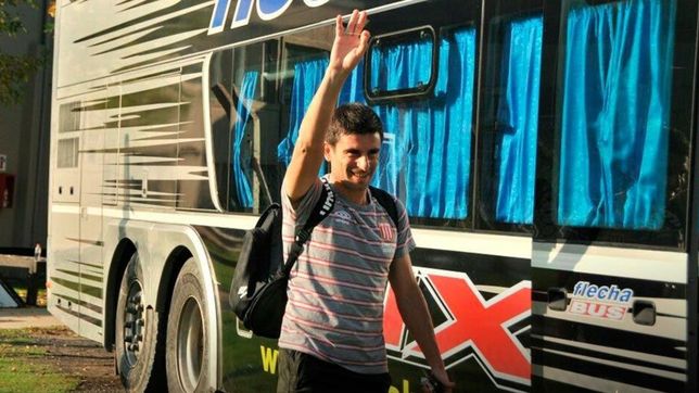 estudiantes ya esta en brasil y se entrena pensando en el santos