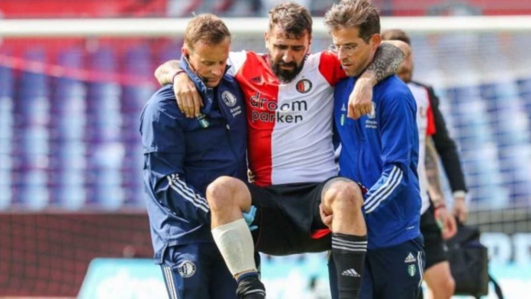 VIDEO: La impresionante lesión de Pratto en la derrota de Feyenoord