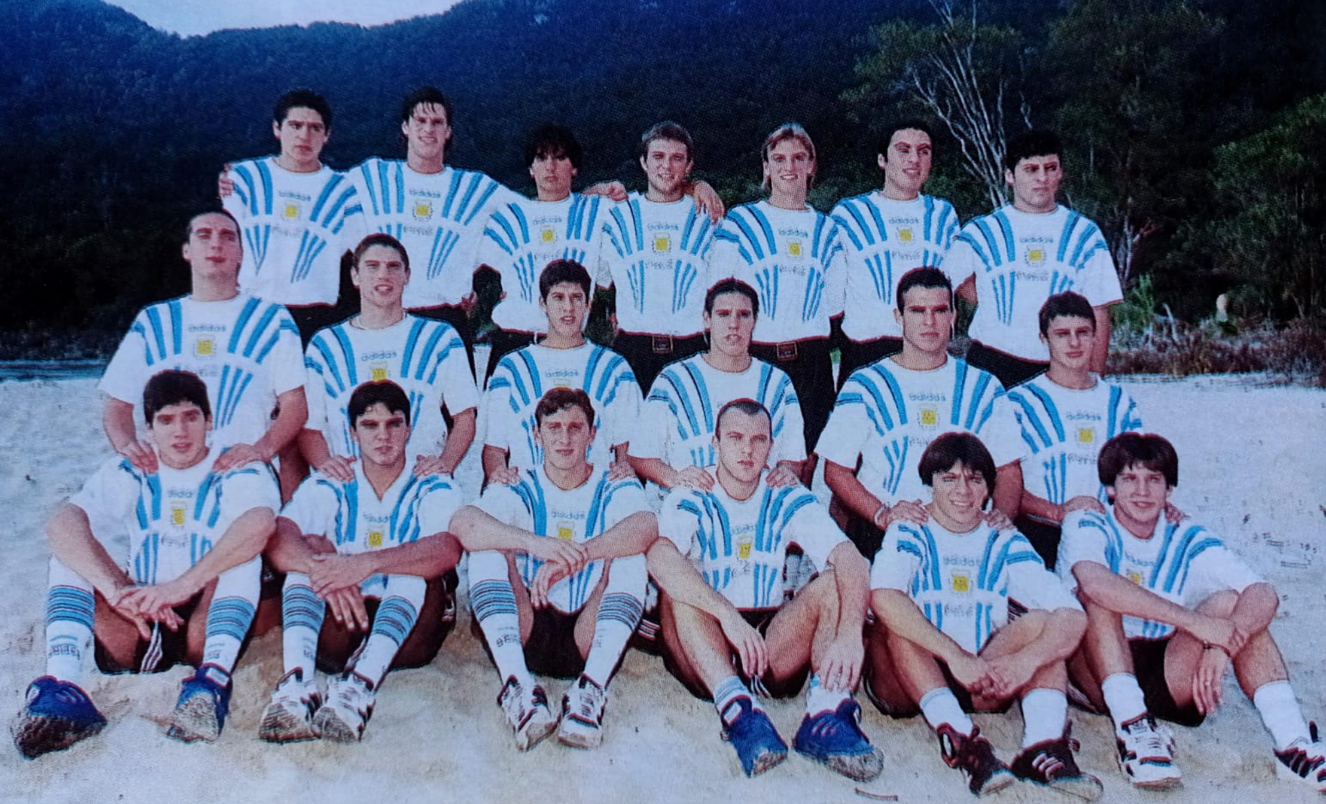 El plantel Selección argentina Sub 20 Malasia.png