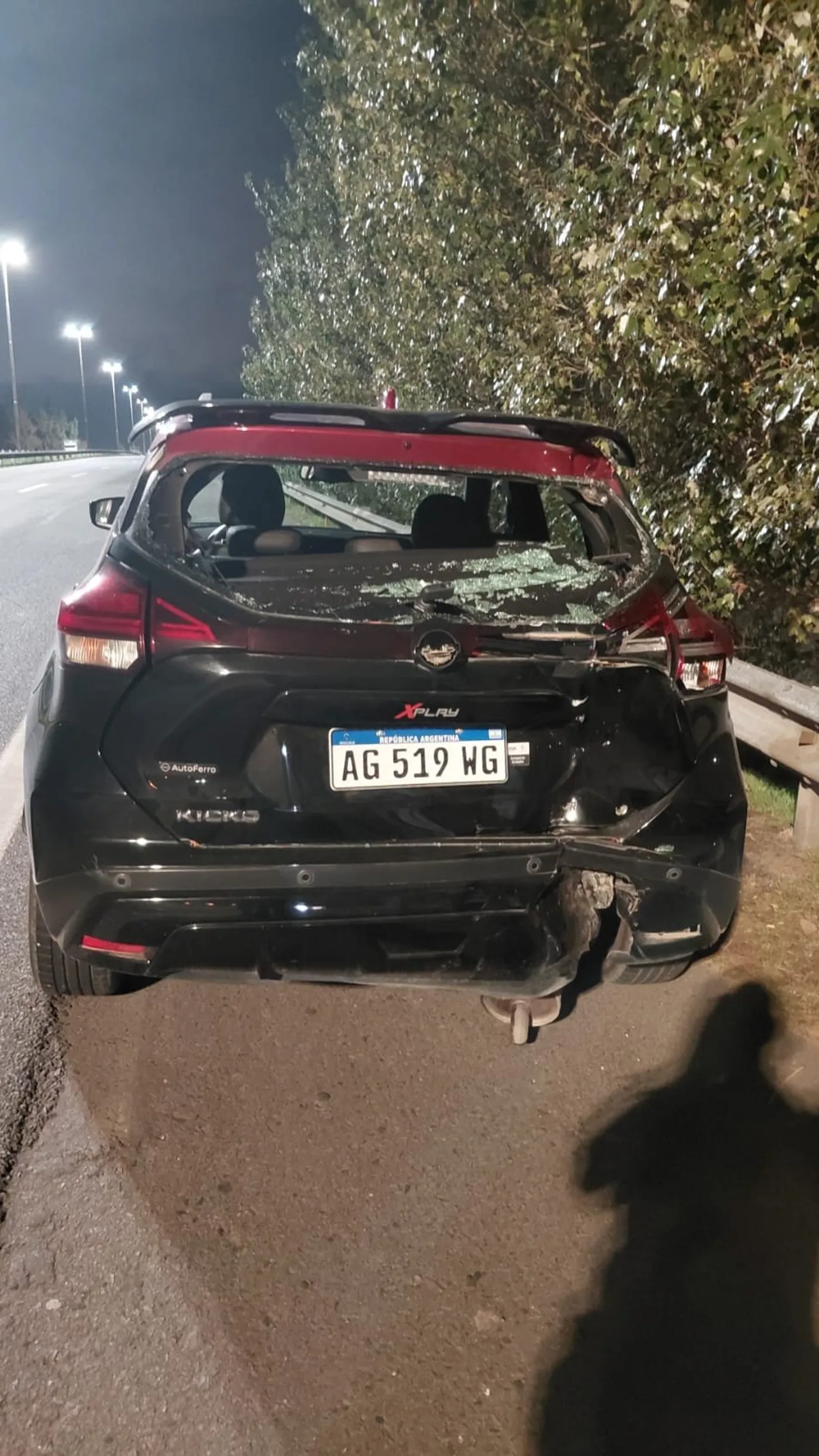 El otro vehículo involucrado en el choque de Ruta 36.