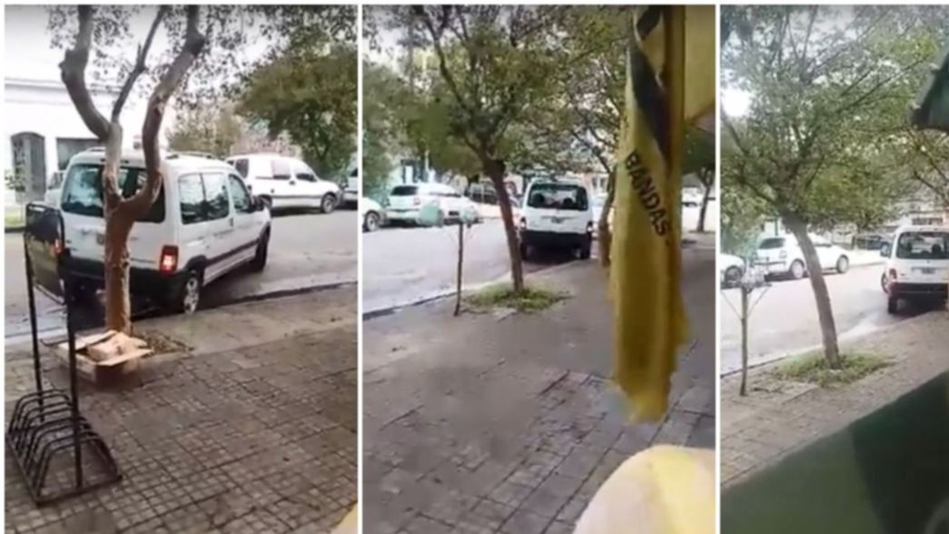 Una platense intentó estacionar su camioneta en una cuadra vacía, no pudo y se fue