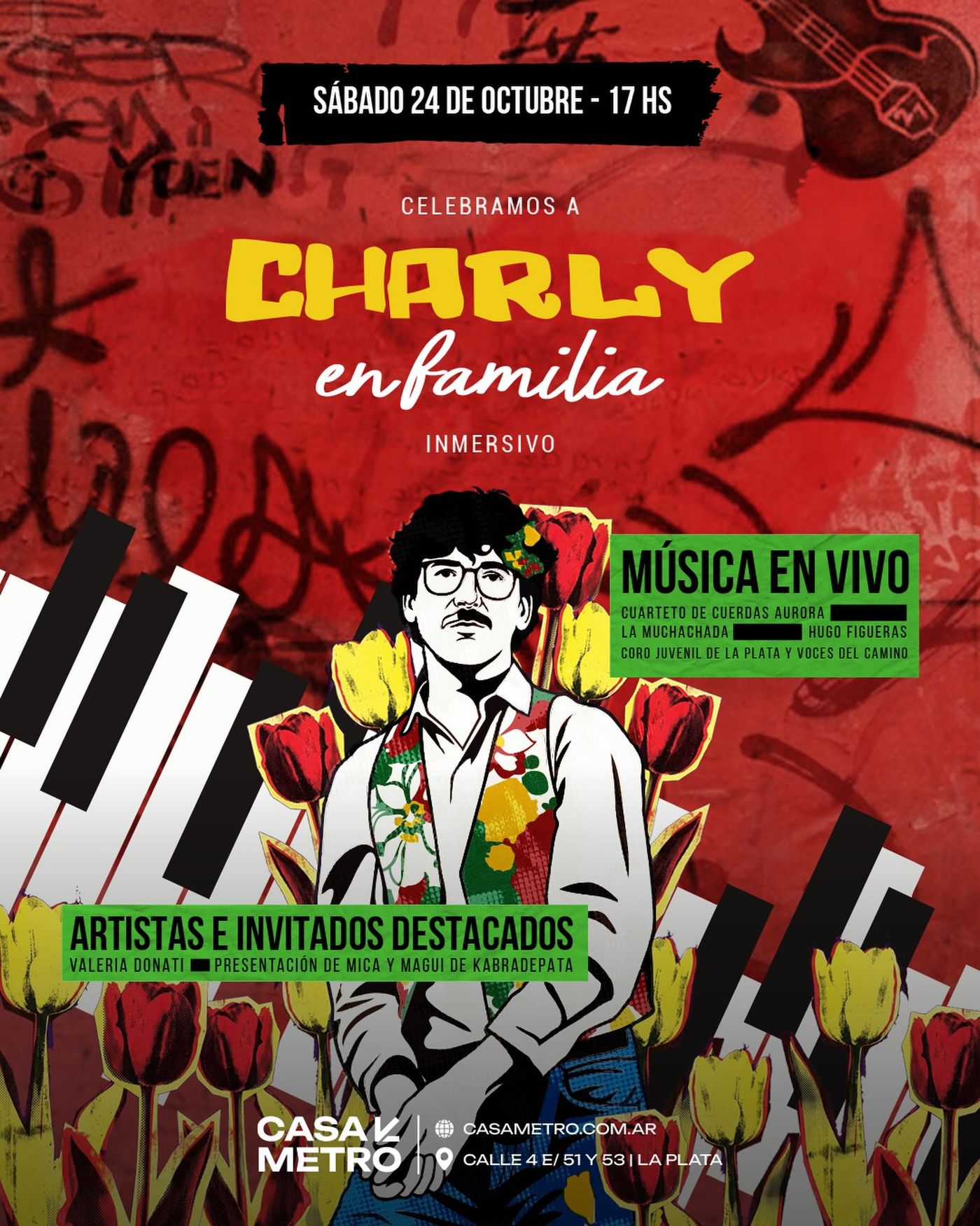 Casa Metro celebra el cumpleaños de Charly García