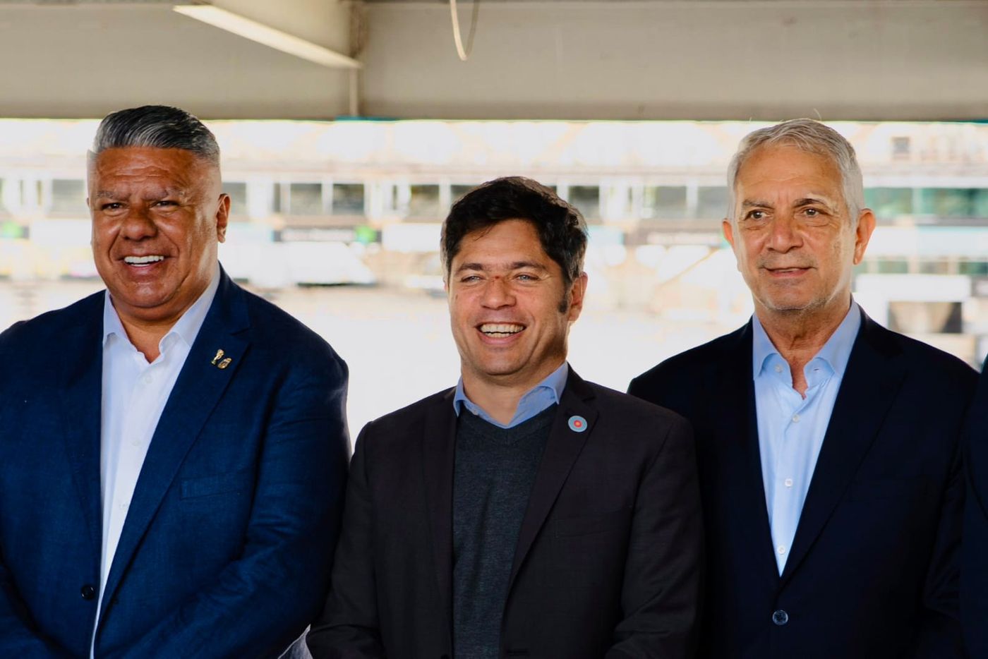 Julio Alak, Axel Kicillof y Claudio Tapia