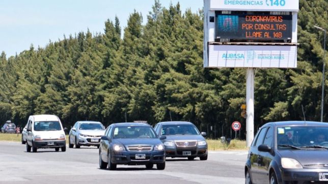 el transito en las rutas hacia la costa atlantica es intenso y hay demoras