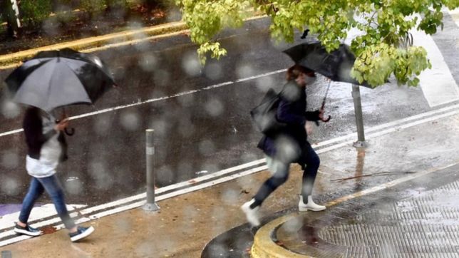 martes gris, humedo, con lloviznas y temperatura en aumento en la plata