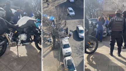 Conmoción en pleno centro por un operativo montado tras detectar un auto con pedido de secuestro
